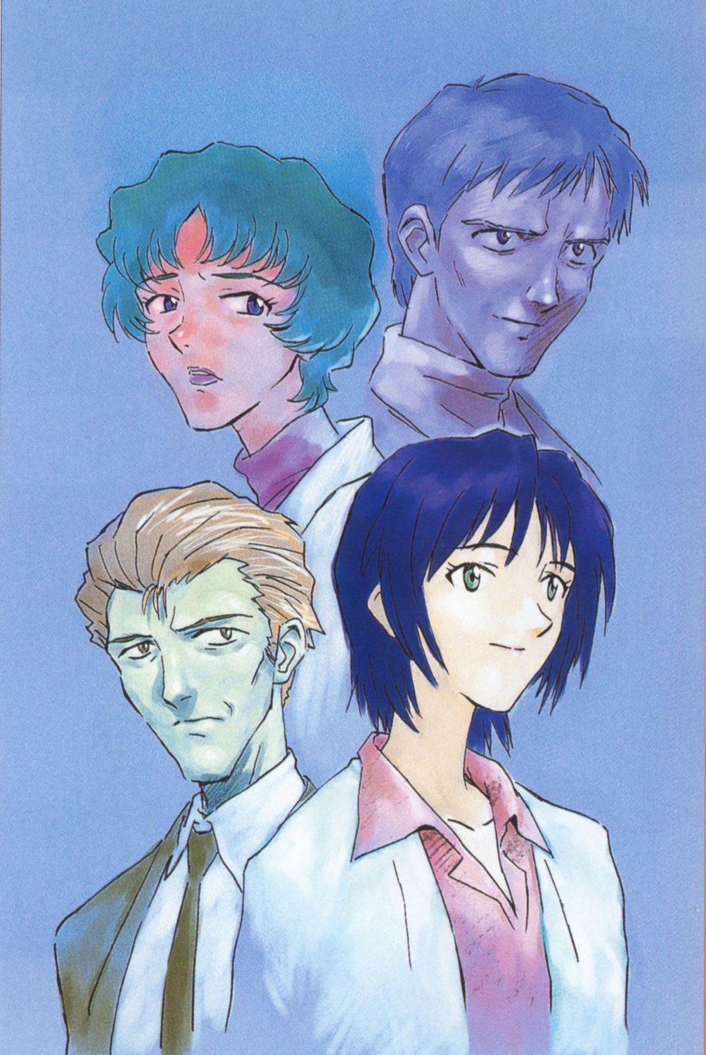 ikari_gendou, ikari_yui, neon_genesis_evangelion, sadamoto_yoshiyuki