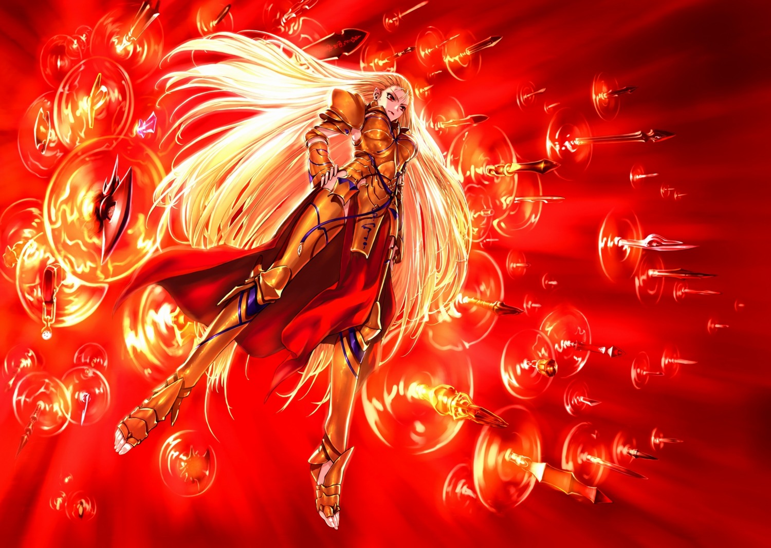 armor, fate/stay_night, fate/zero, genderswap, gilgamesh_(fate), jian_huang