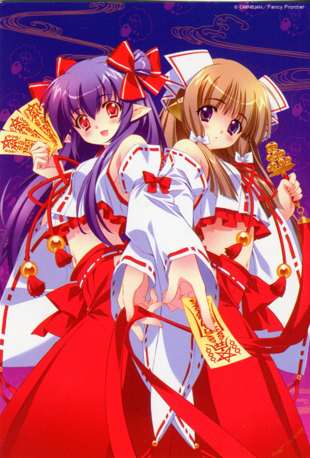 carnelian, cropme, fairy_factory, miko, scanning_dust, seika, touka_(fairy_factory)