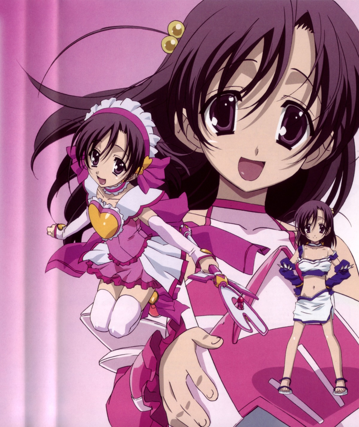 animal_ears, crease, gotou_junji, katsura_kokoro, magical_heart_kokoro-chan, maid, nekomimi, school_days