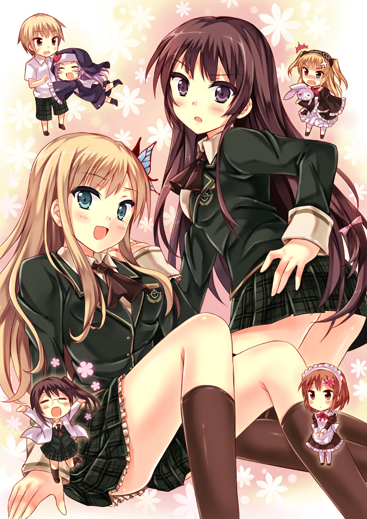 boku_wa_tomodachi_ga_sukunai, hasegawa_kobato, hasegawa_kodaka, heterochromia, kashiwazaki_sena, kusunoki_yukimura, maid, mikazuki_yozora