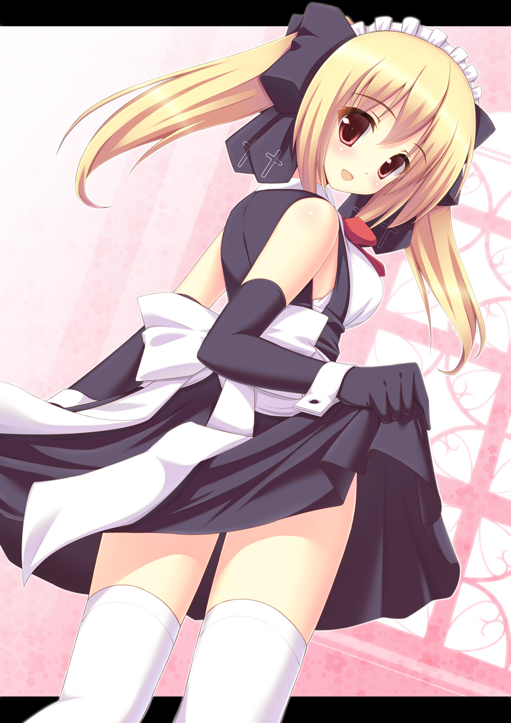 ichiroku, maid, thighhighs
