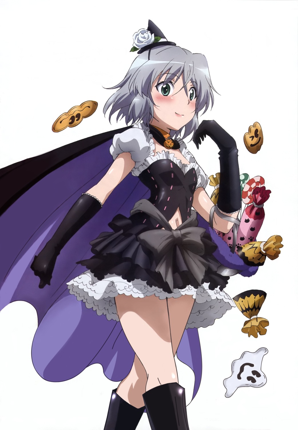 detexted, halloween, sanya_v_litvyak, strike_witches, tamura_masafumi, thighhighs, witch