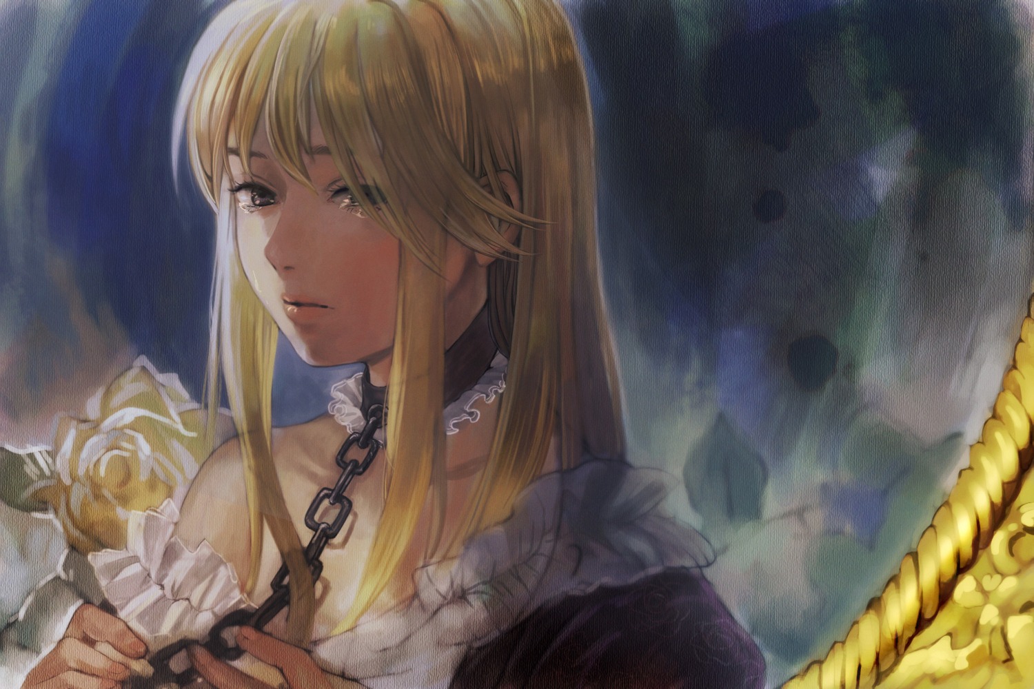 kaisen, paper_texture, umineko_no_naku_koro_ni, ushiromiya_lion