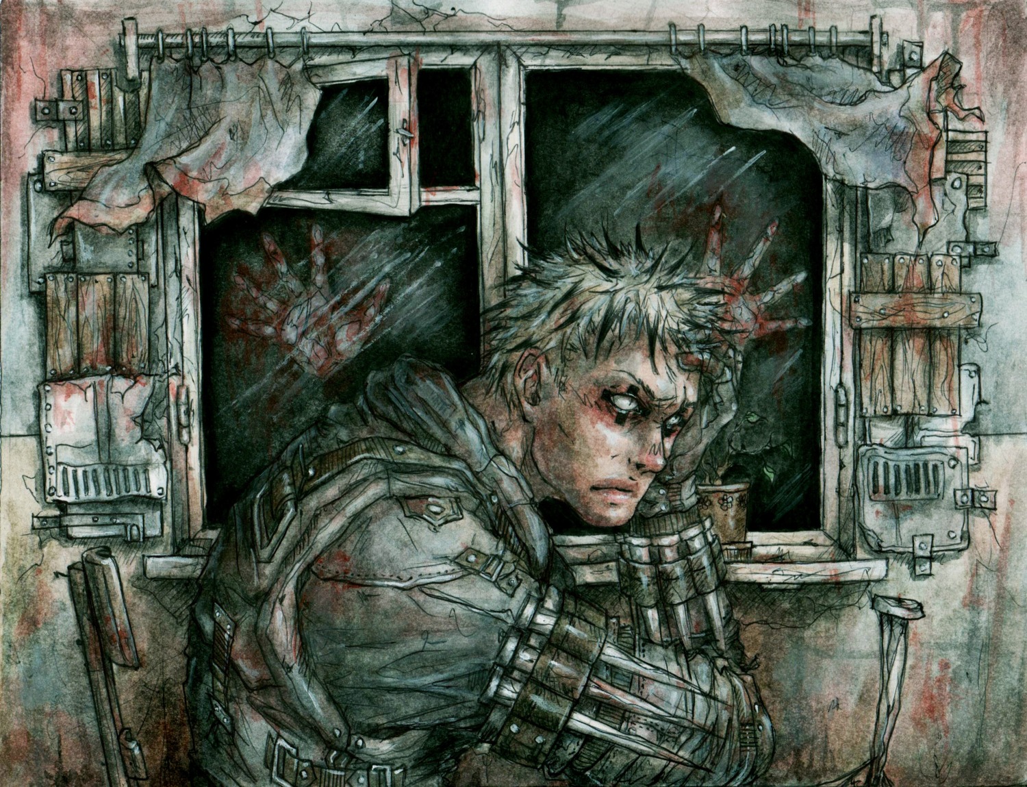 blood, dorohedoro, kit-sha, male