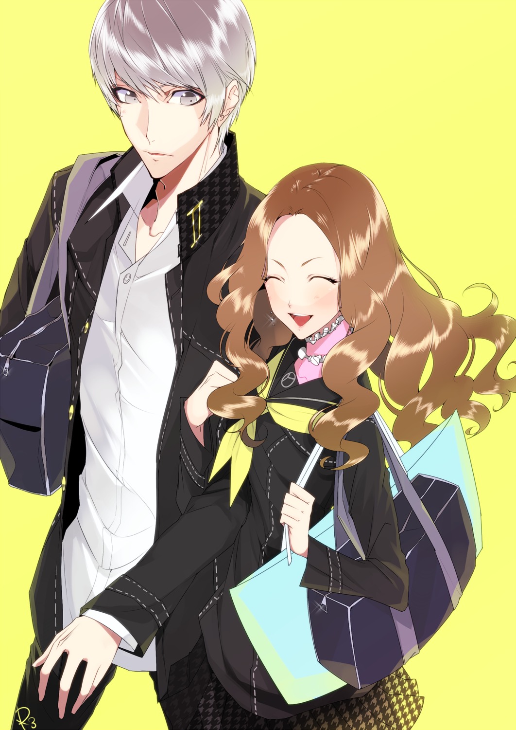 cougar, ebihara_ai, megaten, narukami_yuu, persona, persona_4, seifuku