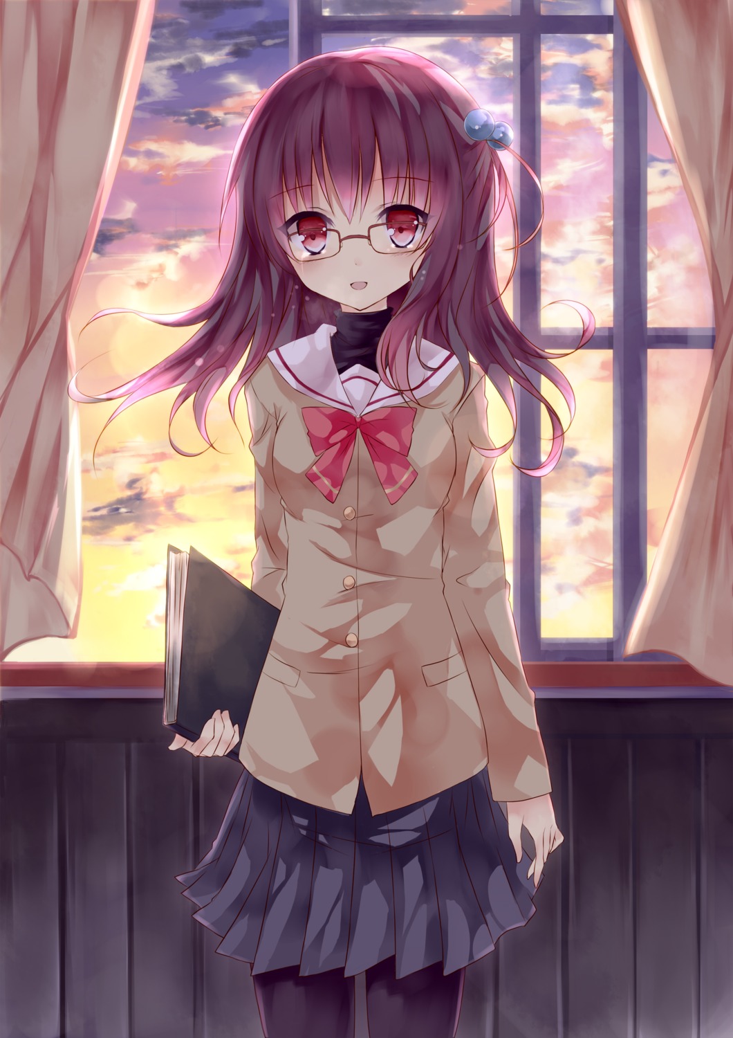 megane, mizumidori, pantyhose, seifuku