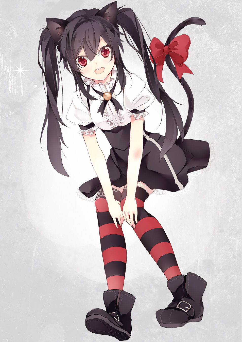 animal_ears, hatsuko, kooh, nekomimi, pangya, tail, thighhighs