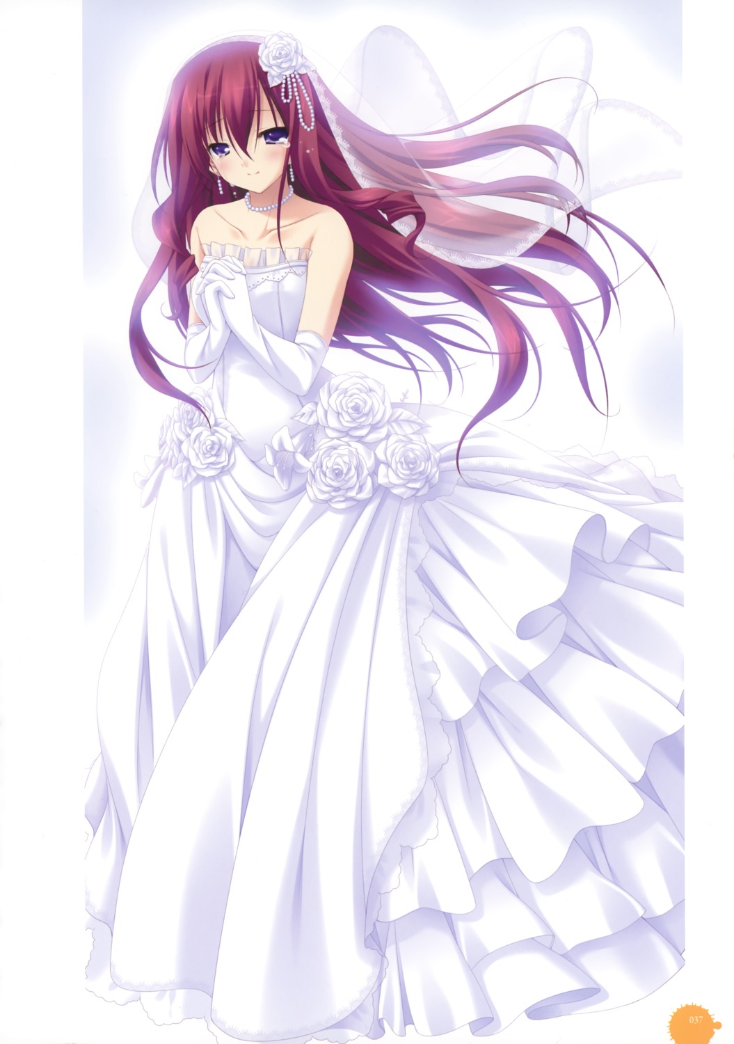 11eyes, chikotam, dress, kusakabe_misuzu, wedding_dress