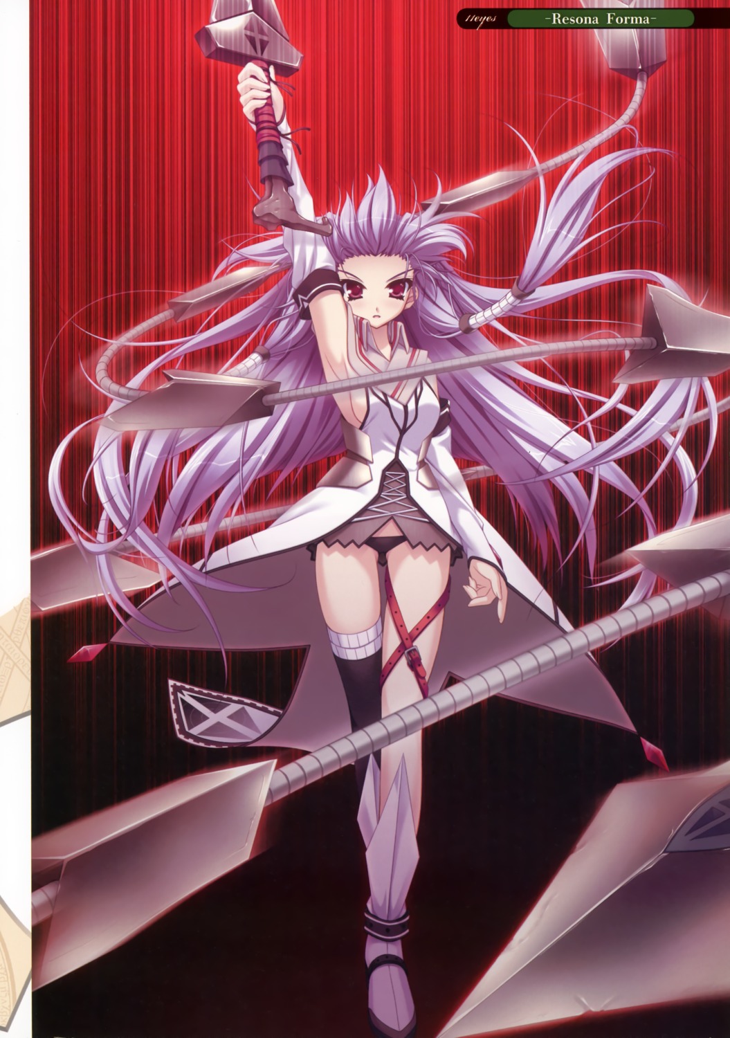 11eyes, hayakawa_harui, kurokishi_inwidia, sword, thighhighs