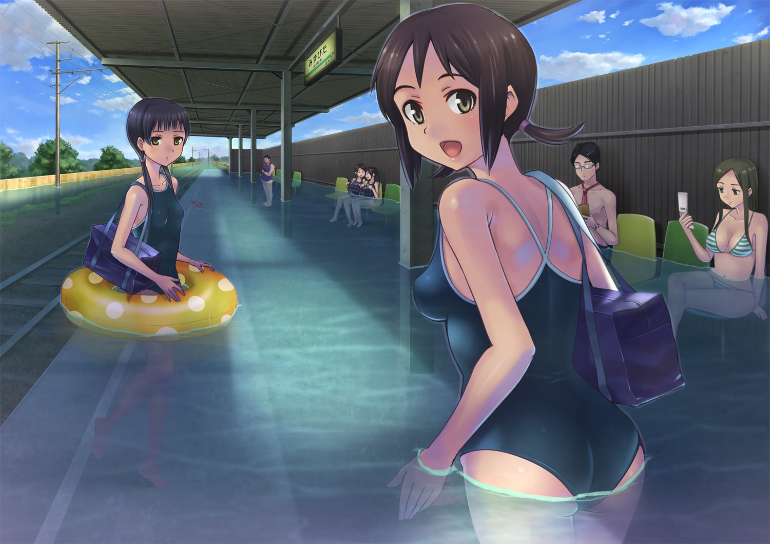 bikini, hashi, school_swimsuit, swimsuits
