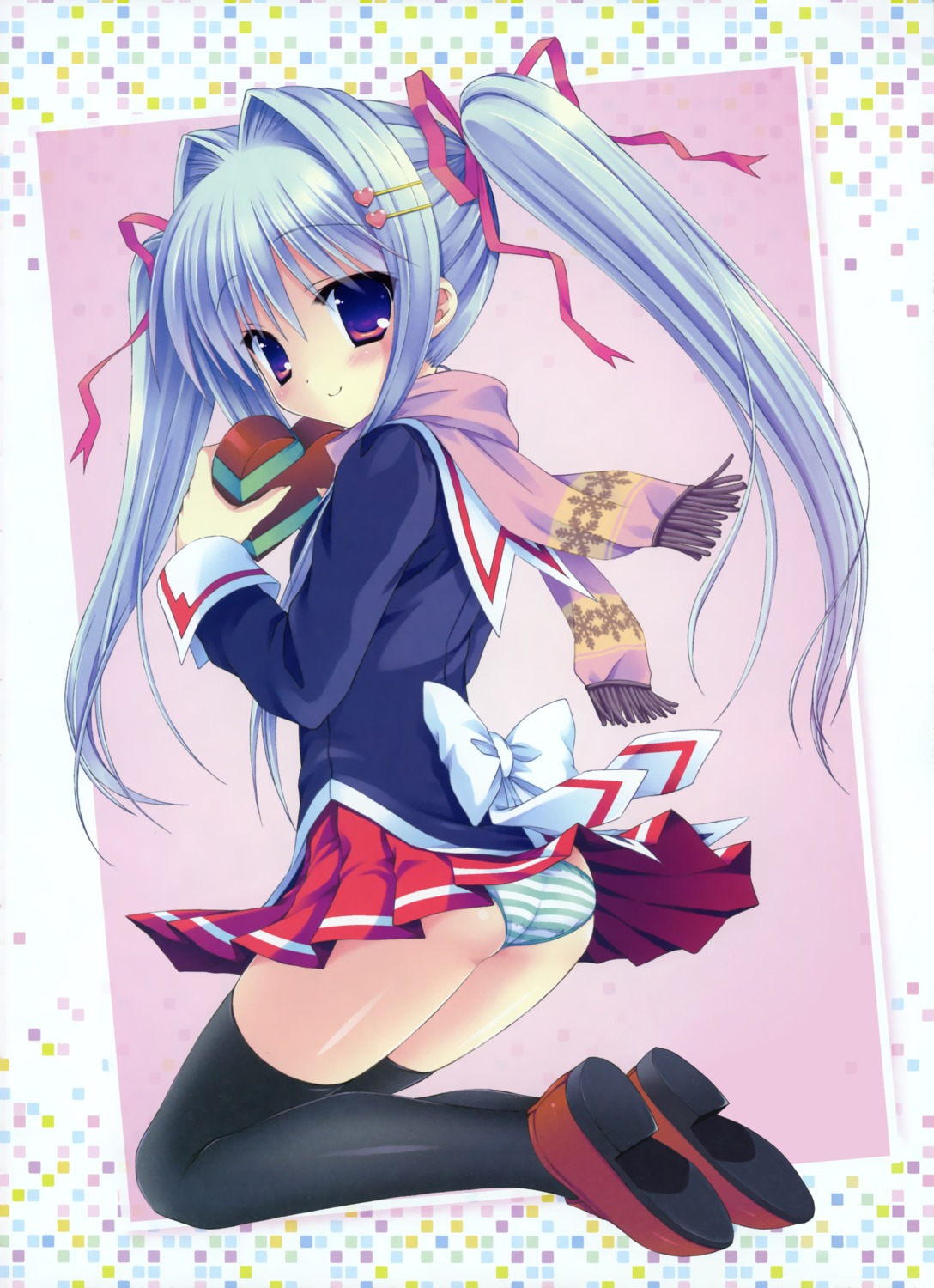 cube_x_cursed_x_curious, detexted, fear_(ccc), pantsu, sasorigatame, seifuku, shimapan, thighhighs