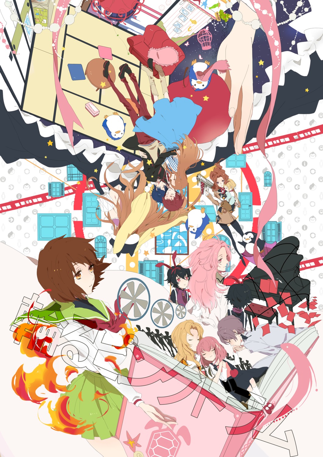 camelot, mawaru_penguindrum, natsume_masako, oginome_ringo, penguin, tabuki_keiju, takakura_himari, takakura_kanba, takakura_shouma, tokikago_yuri, watase_sanetoshi