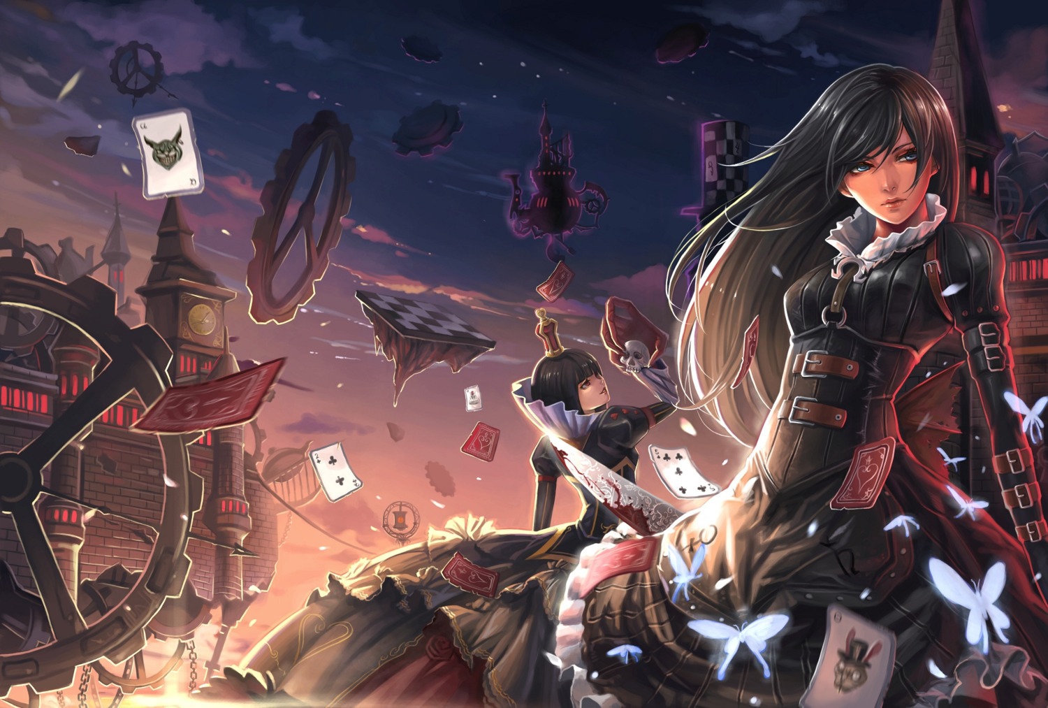 alice, alice:_madness_returns, alice_in_wonderland, dantewontdie, dress, red_queen