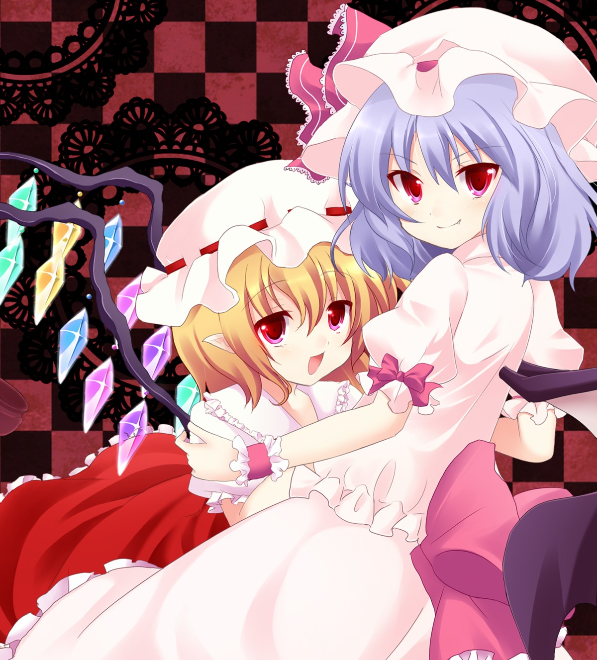 flandre_scarlet, marotti, remilia_scarlet, touhou