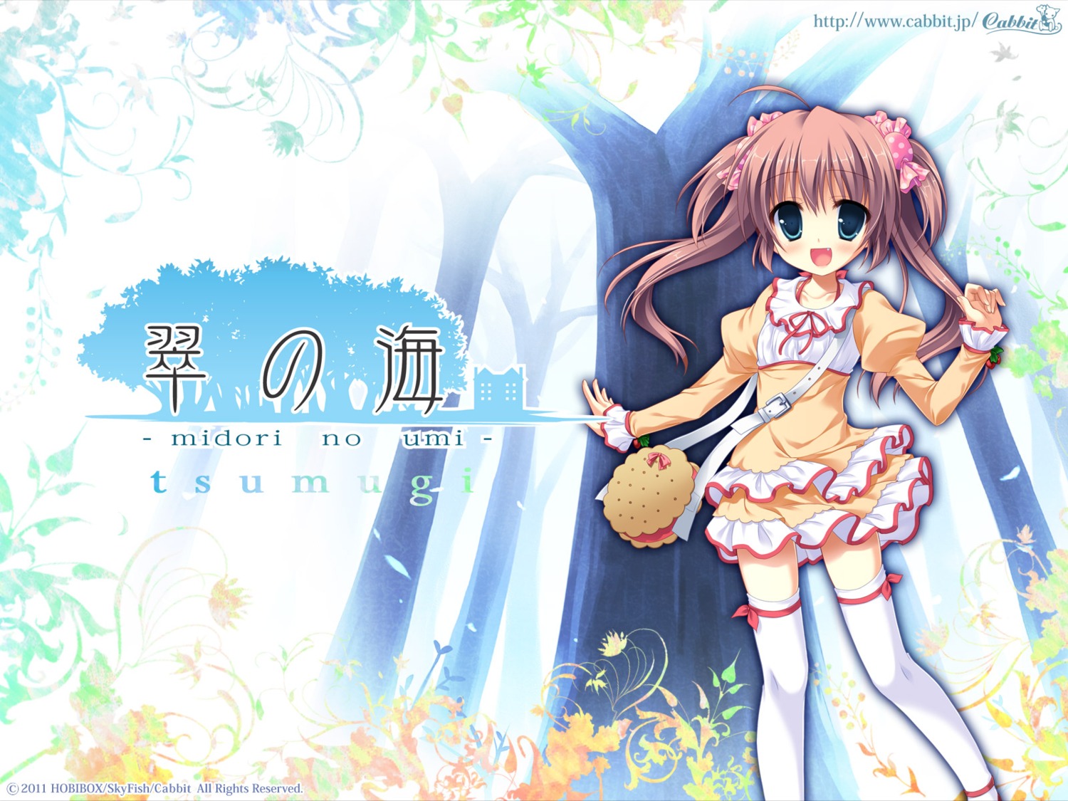 cabbit, midori_no_umi, thighhighs, tsumugi_(midori_no_umi), wallpaper, yukie