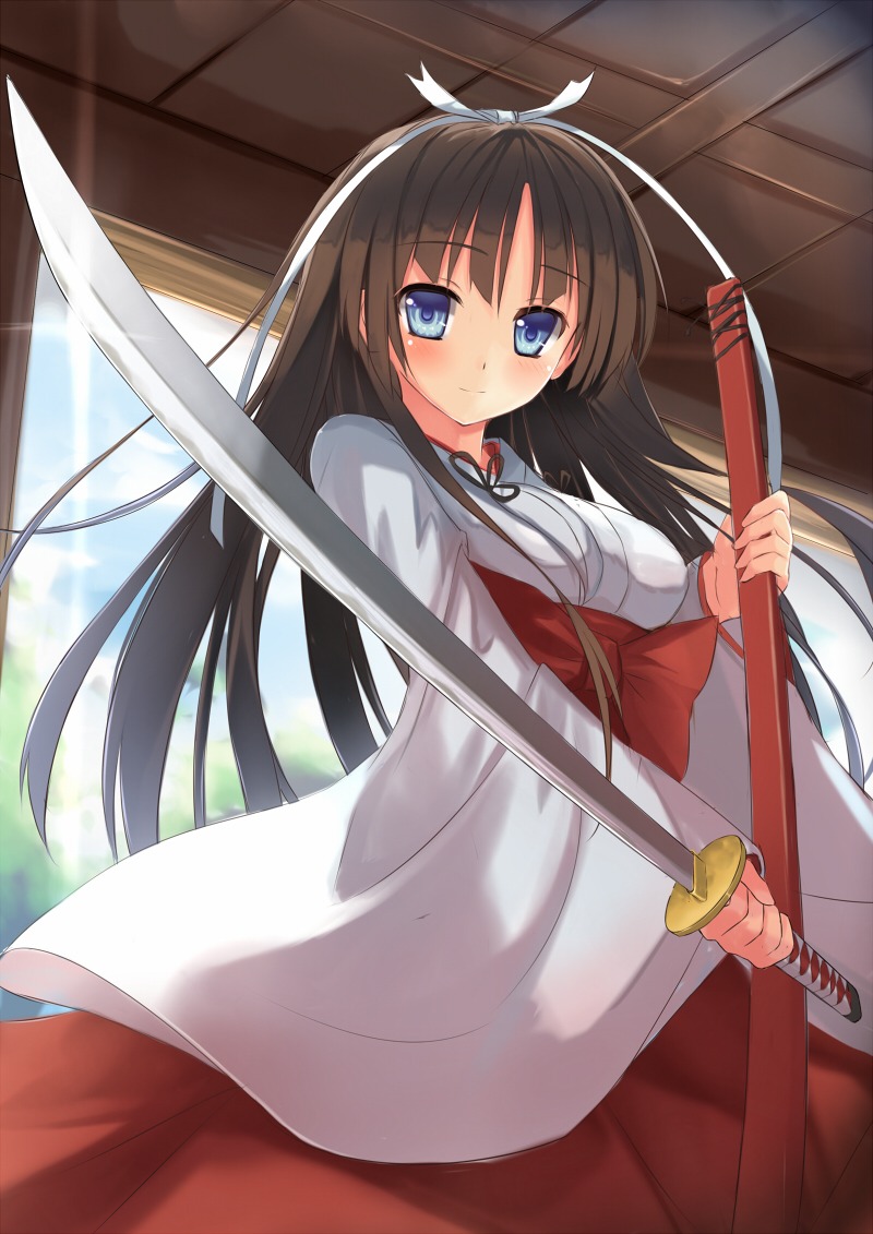 dreamlight2000, hidan_no_aria, hotogi_shirayuki, miko, sword