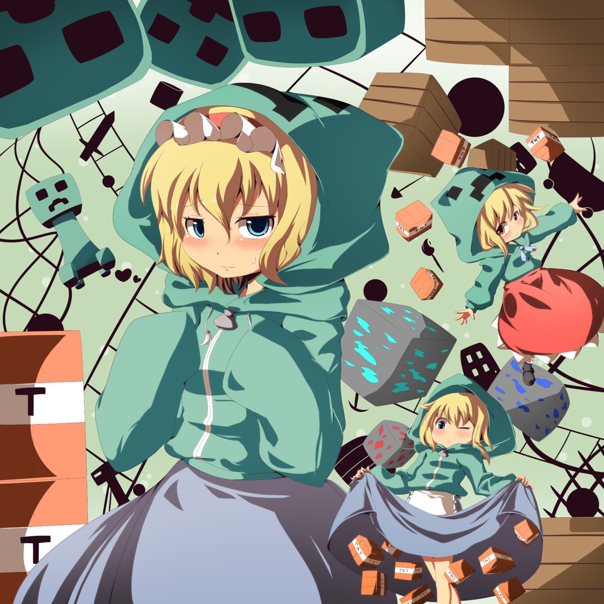 alice_margatroid, cosplay, daikangun, minecraft, touhou