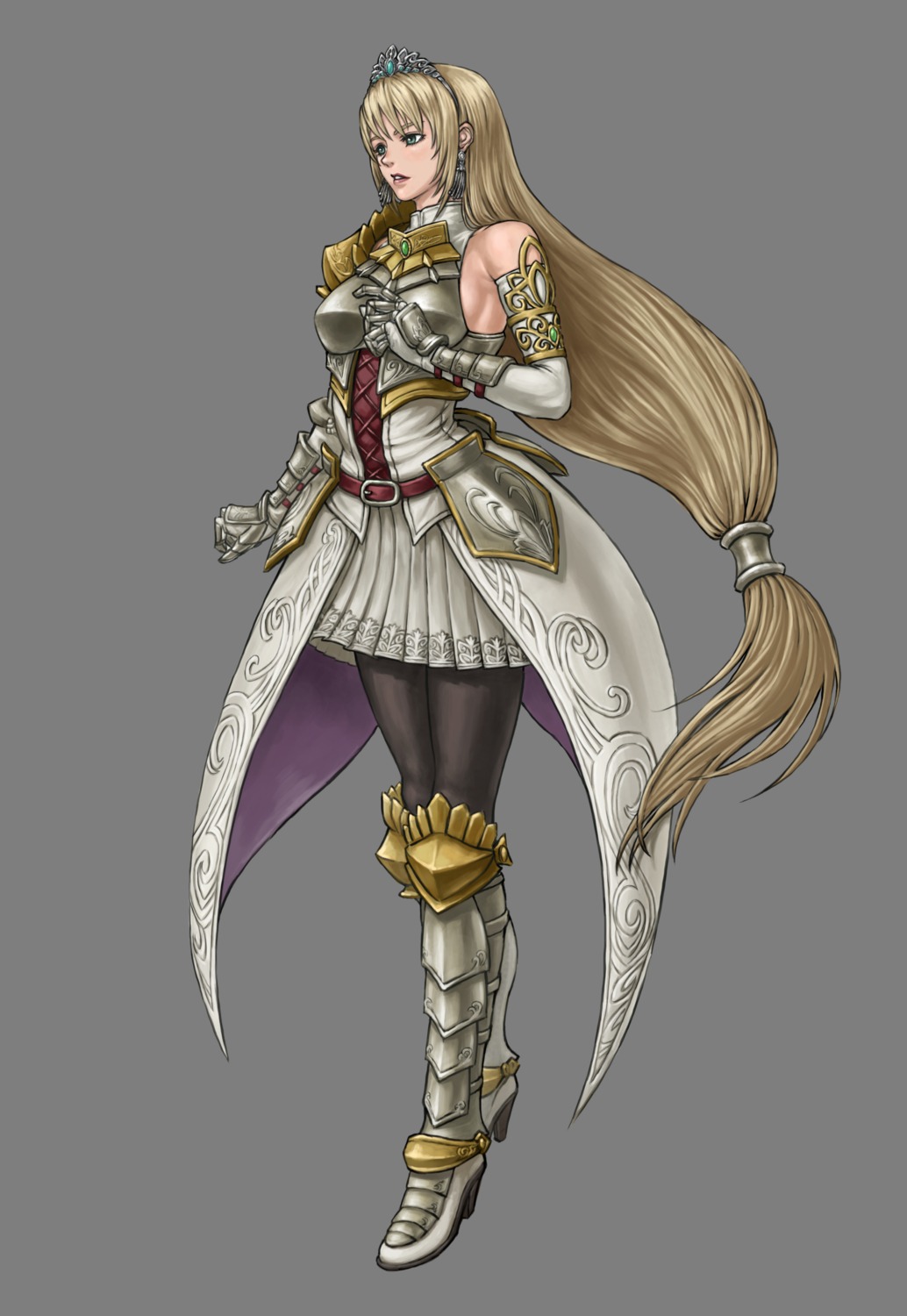 armor, cisna, dress, hoshi_shinjyu, pantyhose, shirokishi_monogatari, shirokishi_monogatari:_hikari_to_yami_no_kakusei, thighhighs, transparent_png