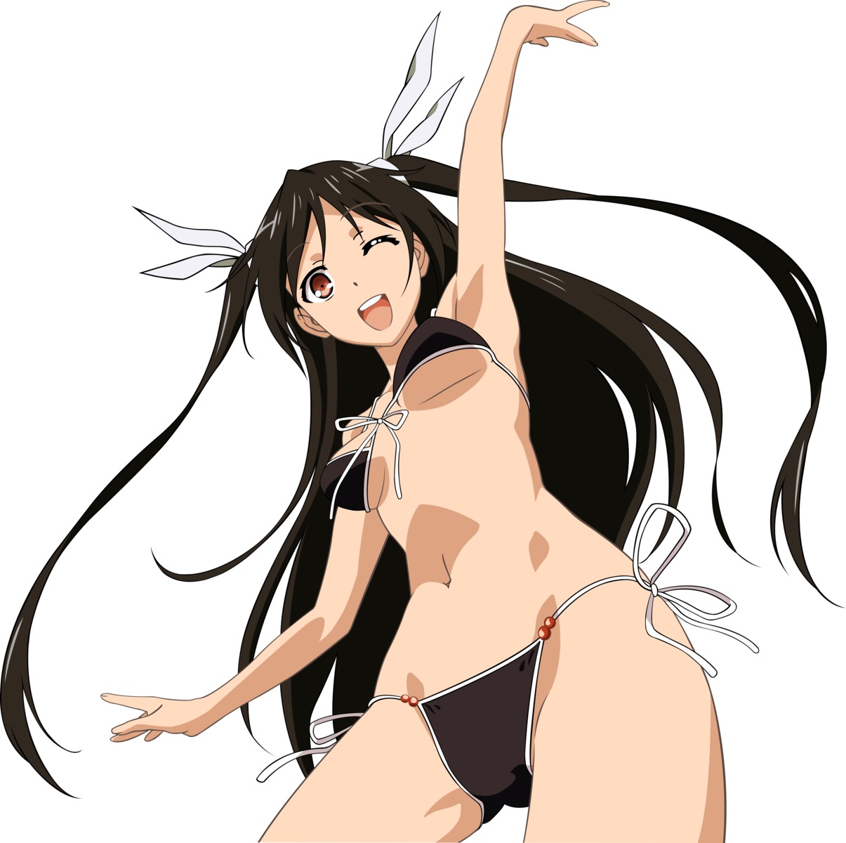 bikini, mayo_chiki!, suzutsuki_kanade, swimsuits, underboob, vector_trace