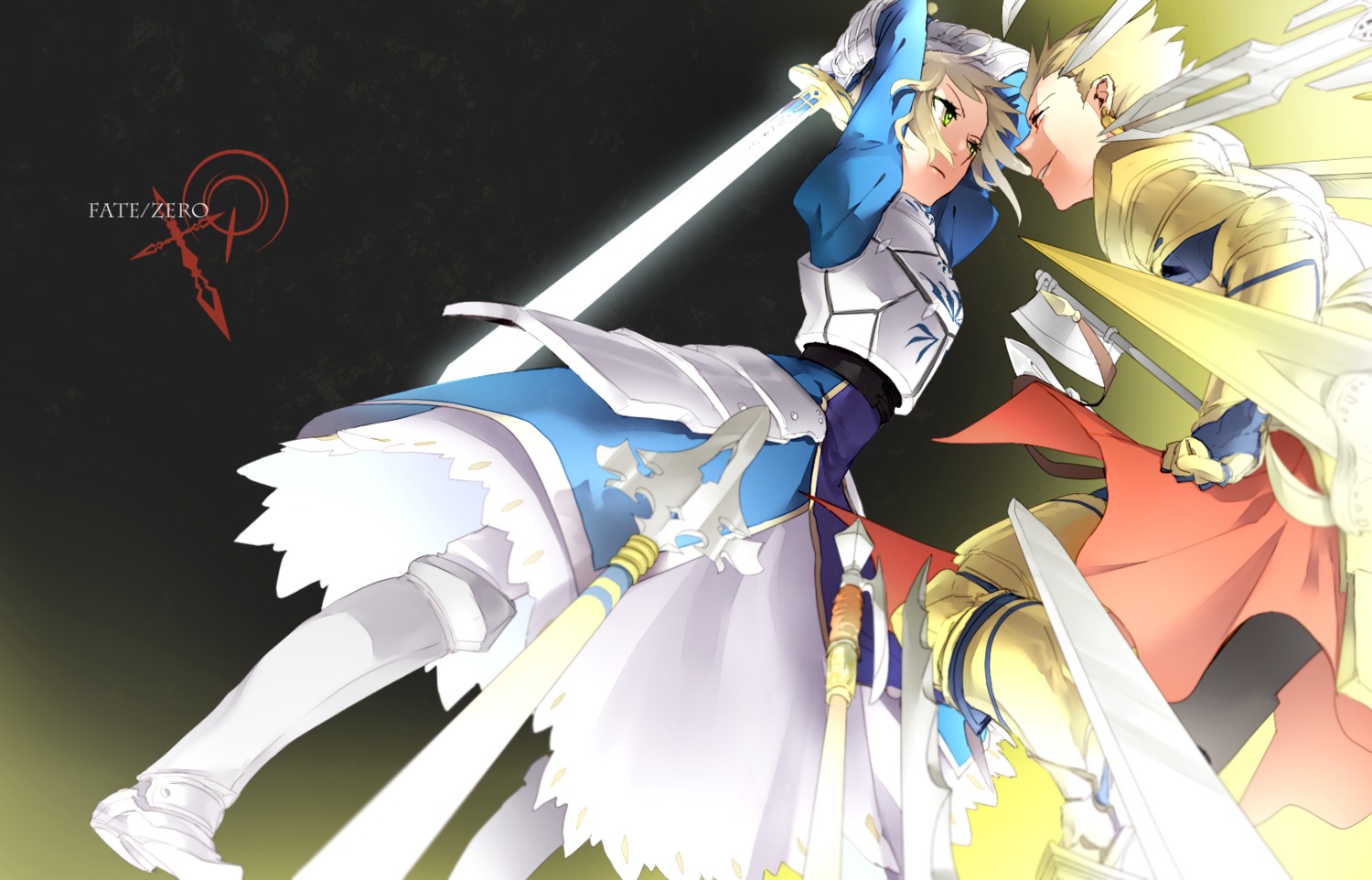 artoria_pendragon_(fate), fate/stay_night, fate/zero, fumiko, gilgamesh_(fate), sword