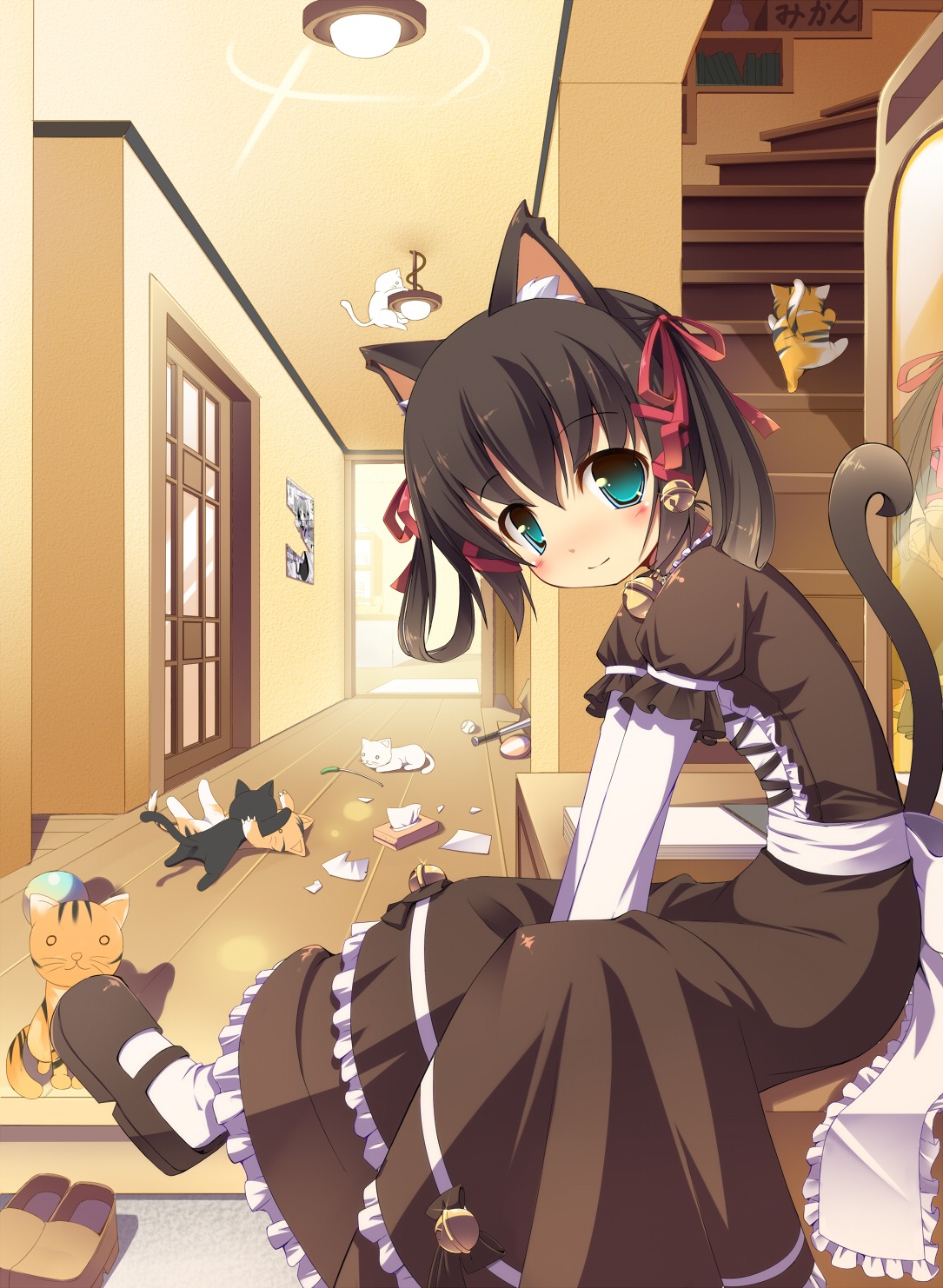 animal_ears, masaki_(machisora), neko, nekomimi, tail