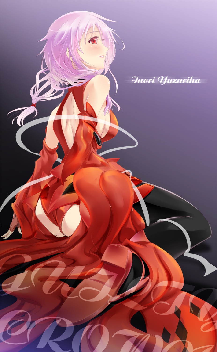 guilty_crown, initial_f, thighhighs, yuzuriha_inori