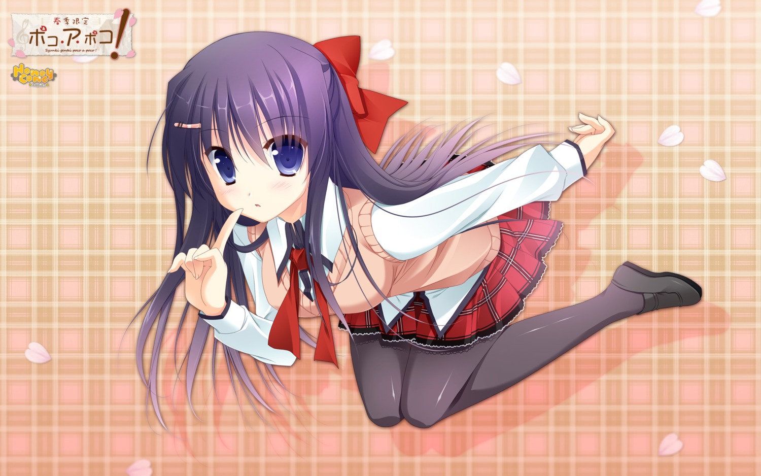 alcot_honeycomb, pantyhose, seifuku, sesena_yau, shunki_gentei_poco_a_poco, wallpaper, yuki_natsumi