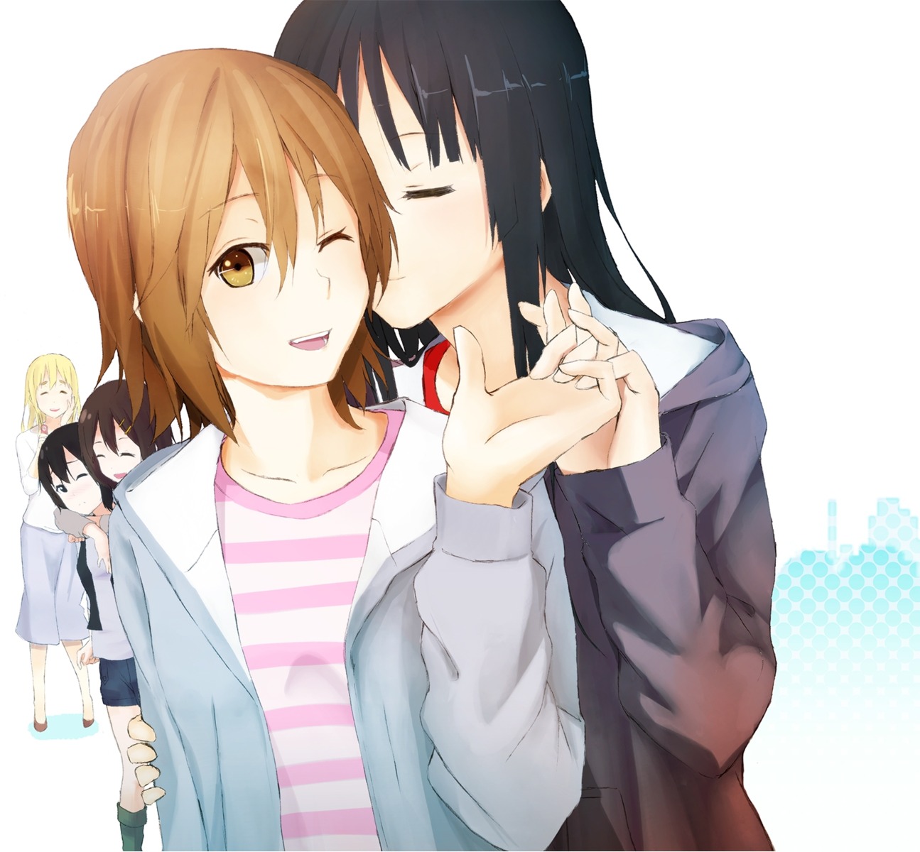 akiyama_mio, hirasawa_yui, k-on!, kotobuki_tsumugi, nakano_azusa, tainaka_ritsu, yuri, zasshu_tamashii