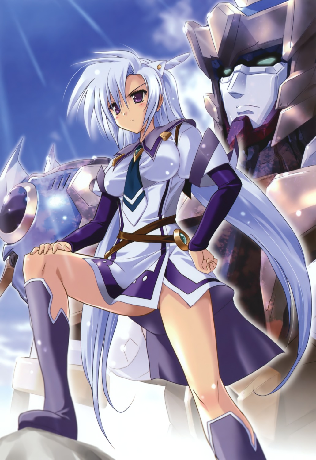 cal_ruslan, deep-blue_series, komatsu_e-ji, mecha, shirogane_no_cal_to_soukuu_no_joou