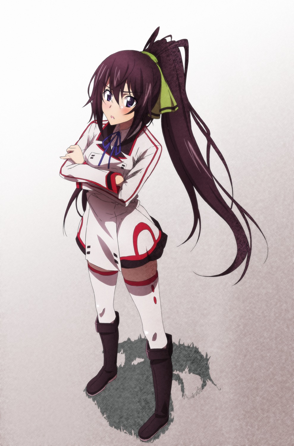 infinite_stratos, seifuku, shinonono_houki, tappa, thighhighs, yatanuko