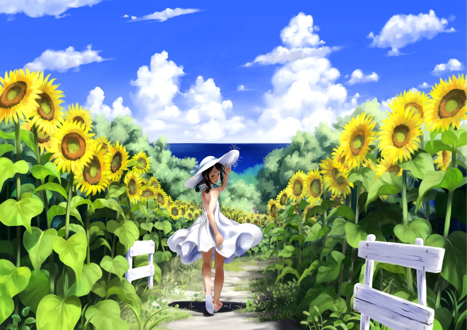 dress, imaoka, landscape, summer_dress