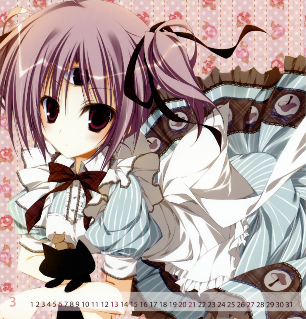 13, calendar, inugami_kira, mitsuki_(13), necotoxin