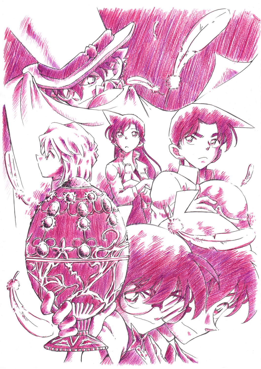 edogawa_conan, haibara_ai, hattori_heiji, kudou_shinichi, kuroba_kaito, megane, meitantei_conan, mouri_ran