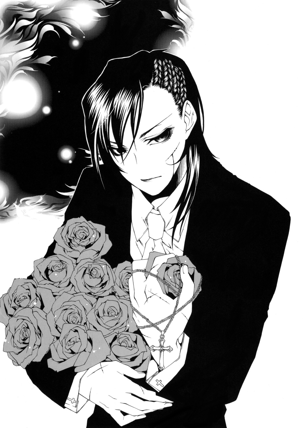 male, monochrome, mother_keeper, sorano_kairi