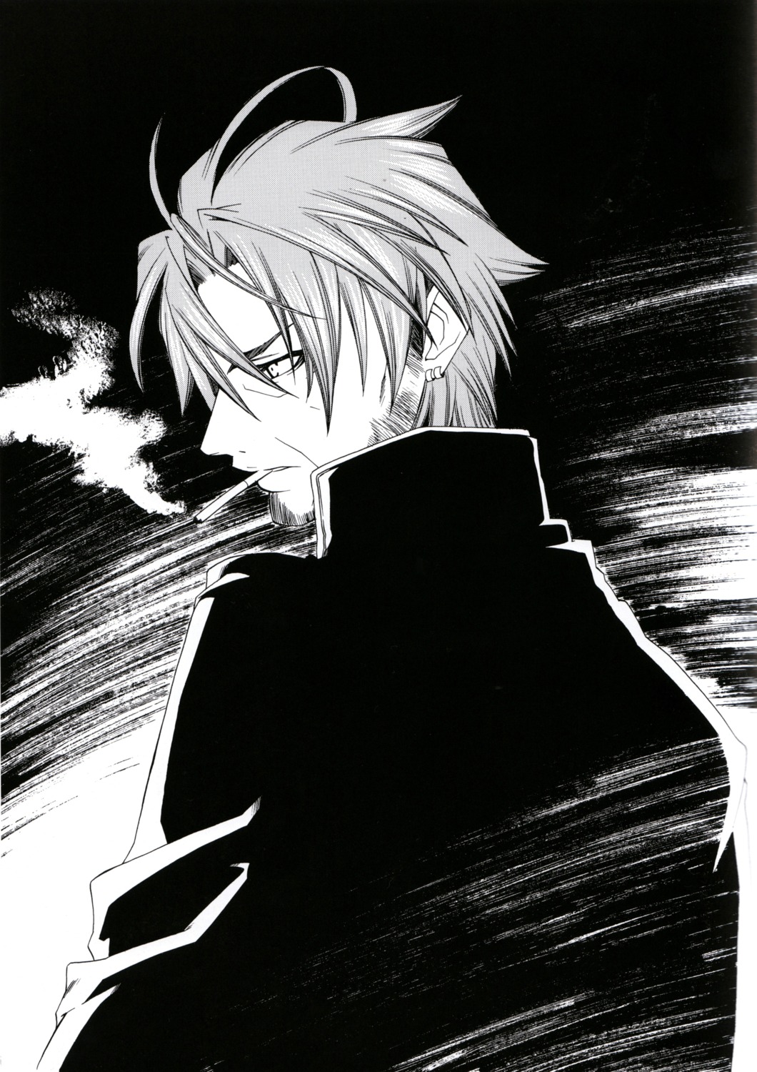 male, monochrome, mother_keeper, sorano_kairi