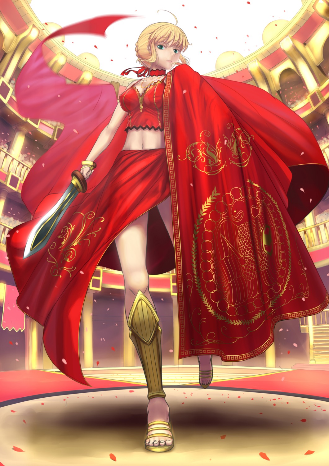 cleavage, fate/extra, fate/stay_night, fate/zero, nero_claudius_(fate), tsukikanade