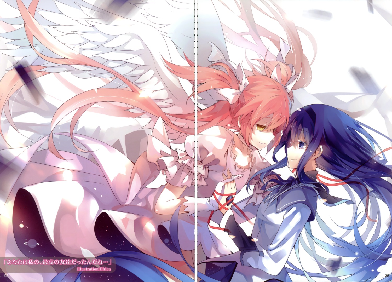 akemi_homura, angel, dhiea, dress, fixme, gap, kaname_madoka, lolita_fashion