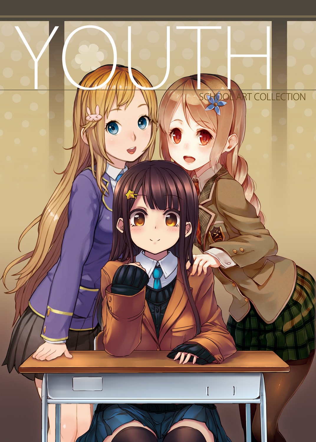 garuku, kurumayama, pantyhose, paseri, seifuku, thighhighs
