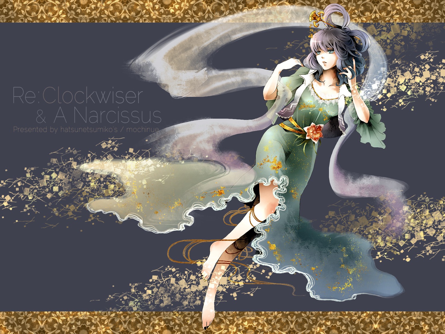dress, kaku_seiga, mochinu, touhou, wallpaper