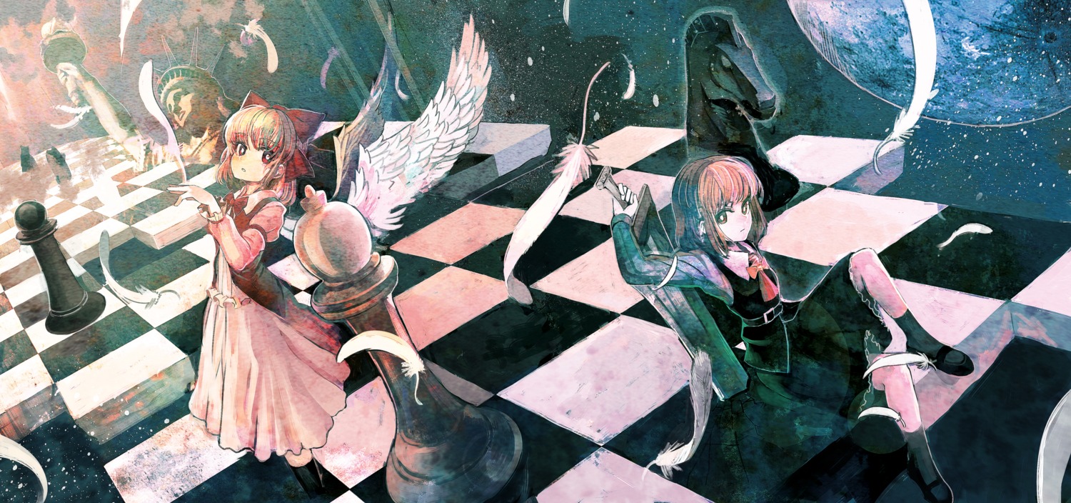 dress, ex_rumia, gengetsu, orga, rumia, touhou