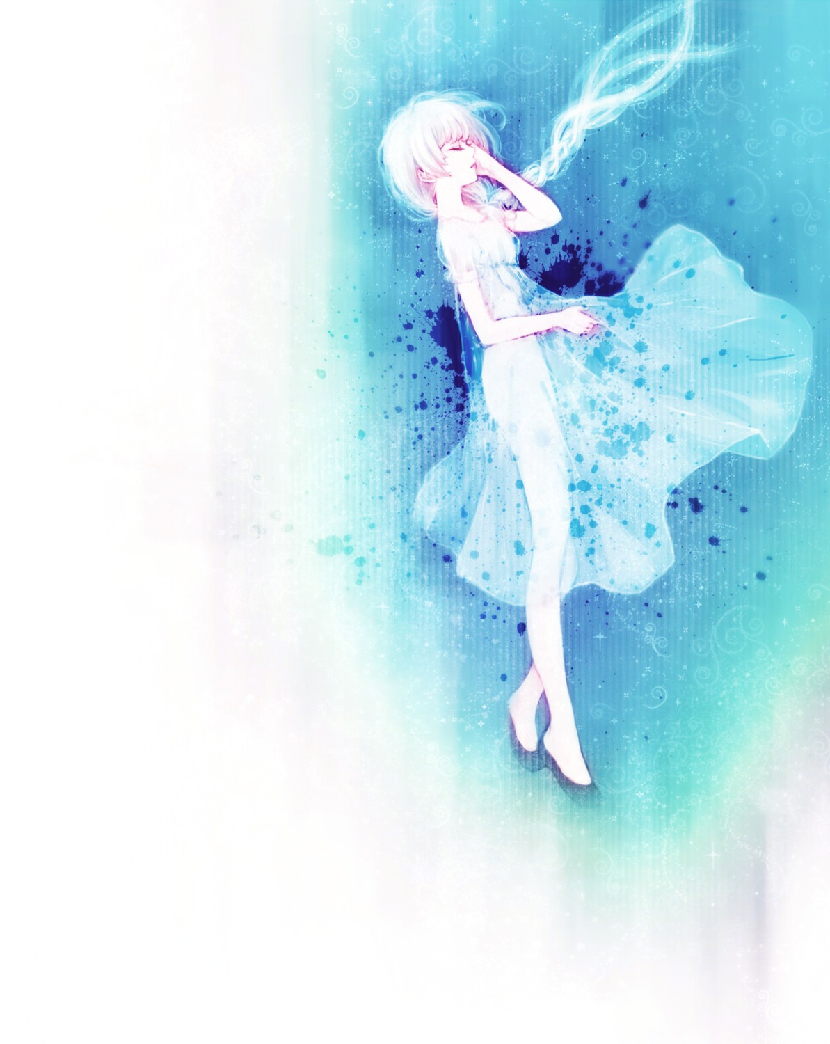 dress, ohagi, see_through, sekka_yufu, utau