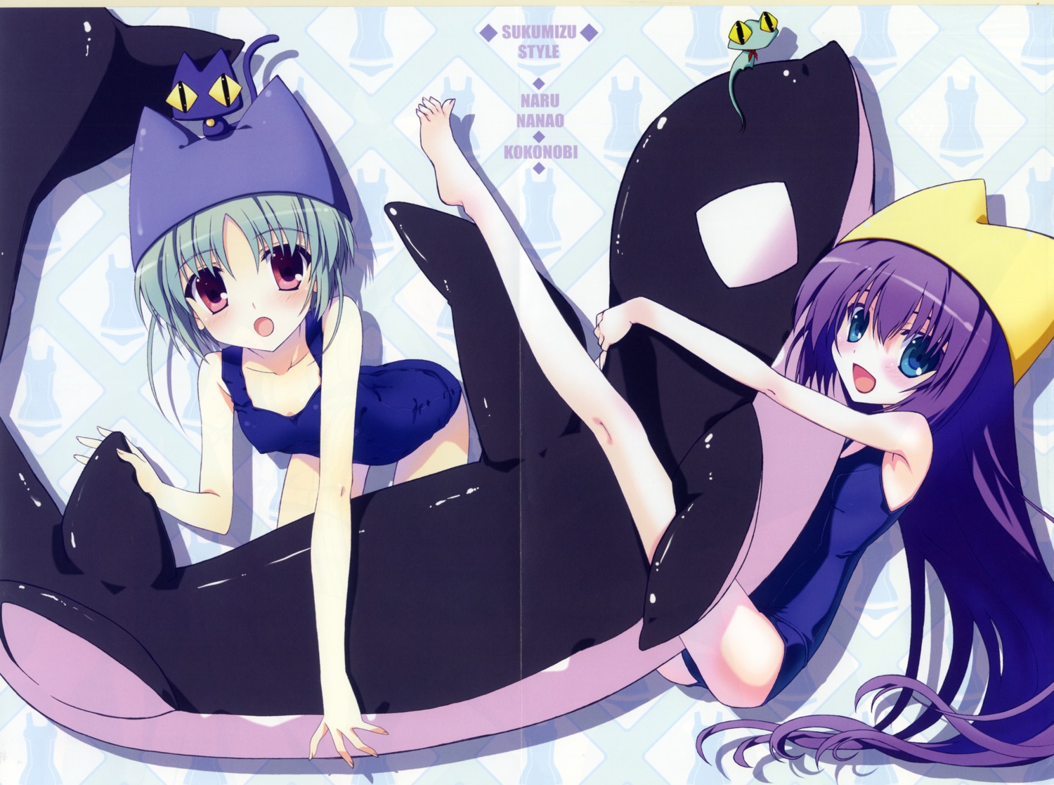 crease, ice_&_choco, kokonobi, nanao_naru, neko, poteneko, school_swimsuit, screening