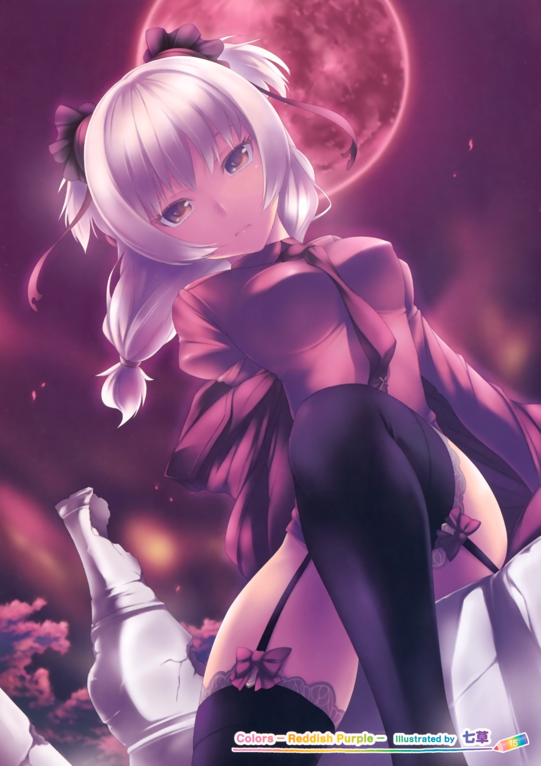dress, nanakusa, stockings, thighhighs