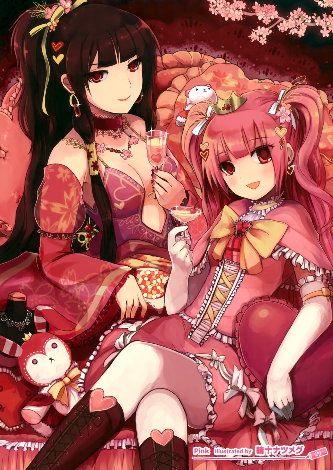 cleavage, dress, pantyhose, seiju_natsumegu