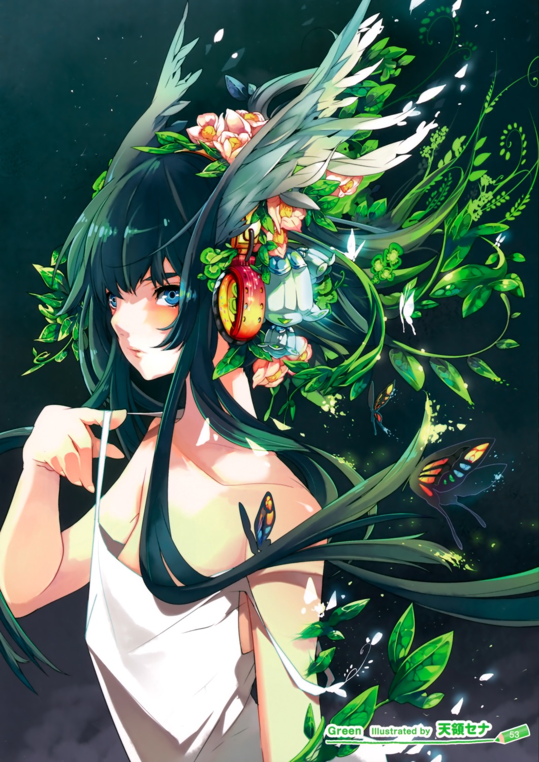 headphones, saya, saya_no_uta, tenryou_sena