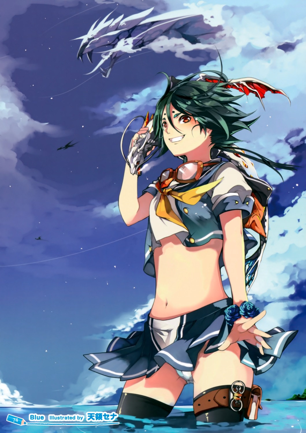 pantsu, tenryou_sena, thighhighs