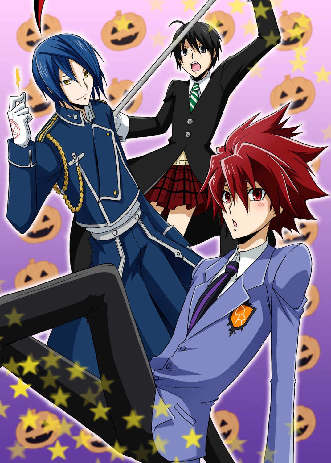 crossdress, crossover, dai_takashi, fullmetal_alchemist, male, ouran_high_school_host_club, seifuku, shindou_sugata