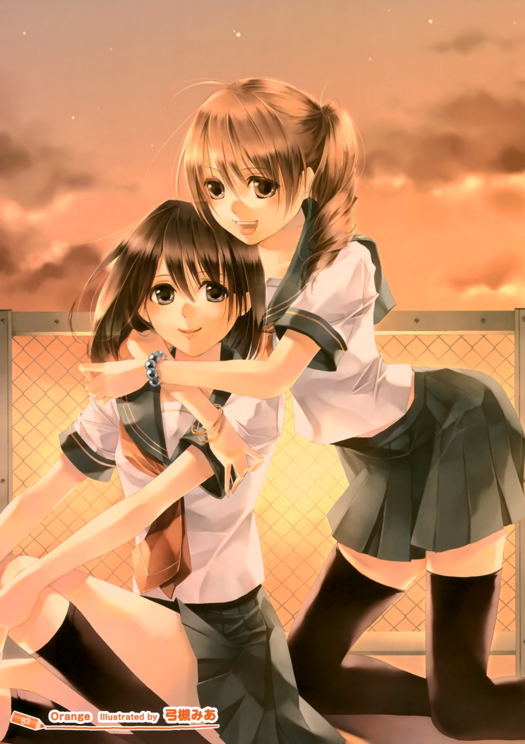 seifuku, thighhighs, yuzuki_mia