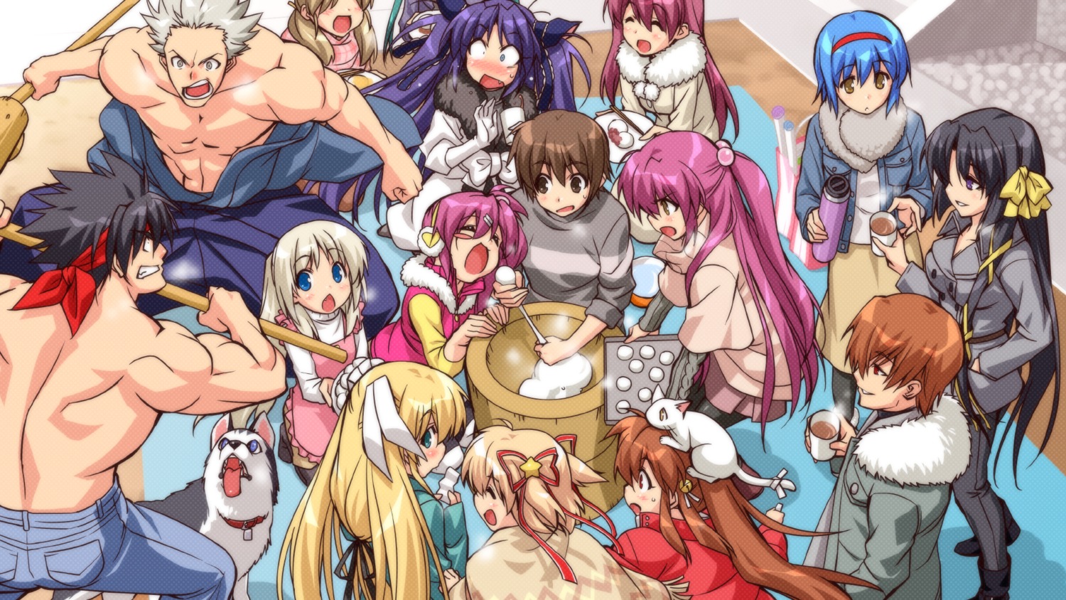 futaki_kanata, inohara_masato, kamikita_komari, kurugaya_yuiko, little_busters!, miyazawa_kengo, naoe_riki, natsume_kyousuke